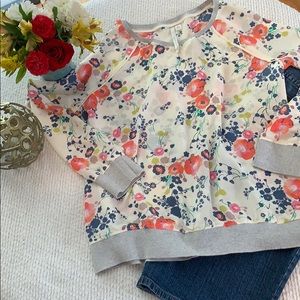 Floral long sleeve top